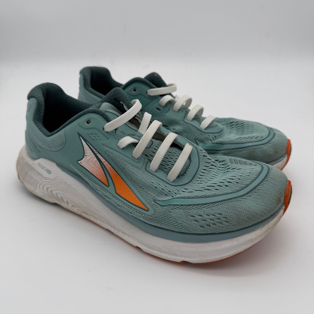 Altra Paradigm 6 Womens 9.5 Running Shoes Teal Orange AL0A5484305 EGO MAX